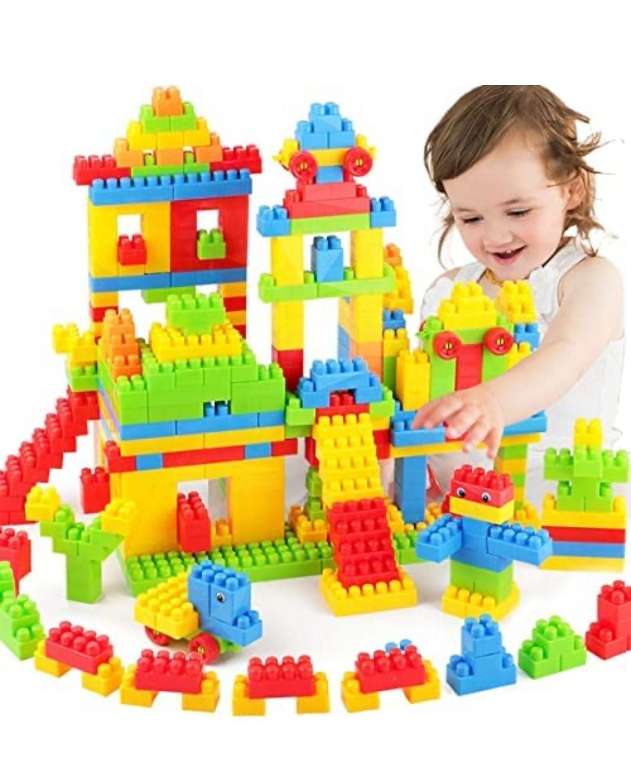 120+ PCS Building Block Set for Kids | Creative Construction Toy Game for Learning, STEM Education & Fun Play