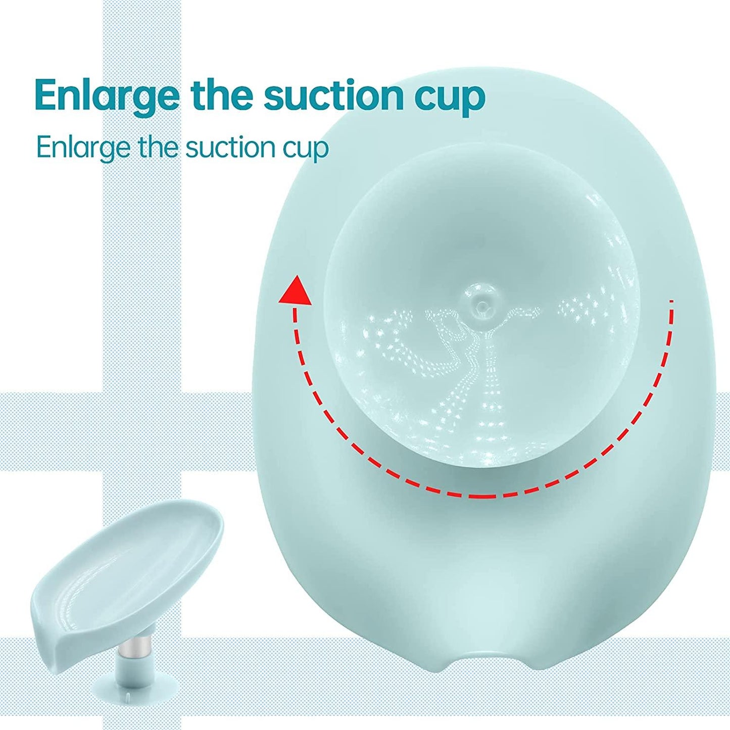 Soap Holder-Leaf Shape Self Draining Soap Holder With Suction Cup (Pack of 1)