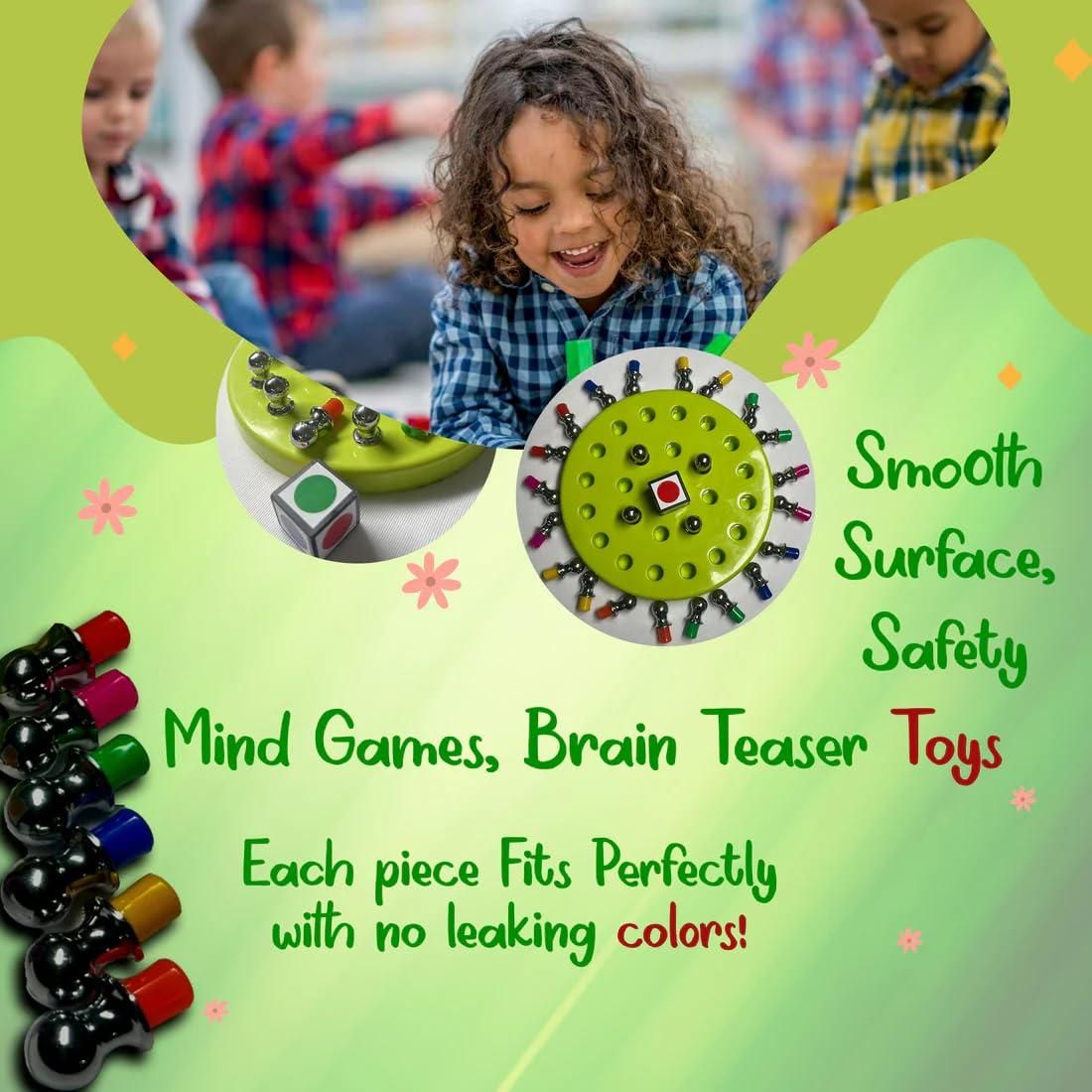 Memory Match Chess Game Set | Wooden Educational Puzzle Board Game for Kids & Family Fun