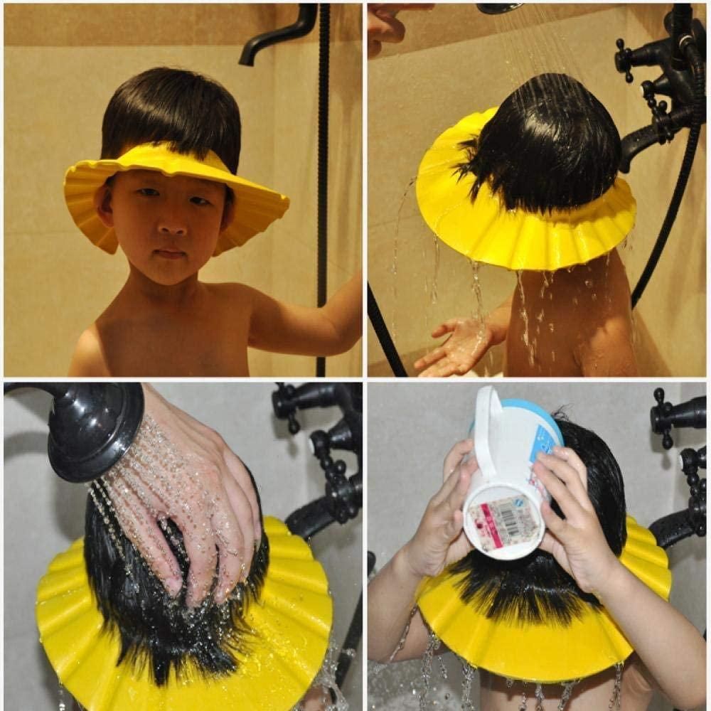Baby Adjustable Shower Cap (Pack of 2) | Safe Bathing Hat for Toddlers & Infants, Shampoo & Eye Protection Wash Cap