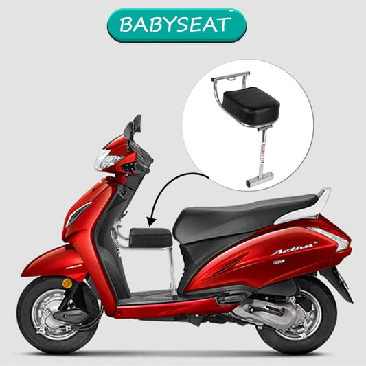 Portable Baby Seat for Scooters | Safe & Comfortable Child Carrier Seat with Safety Belt for Bikes & Scooters