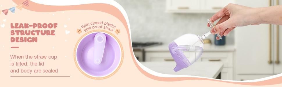 Baby Sippy Cup Plastic Stemware for Toddlers & Kids | Spill-Proof, BPA-Free & Easy-to-Hold