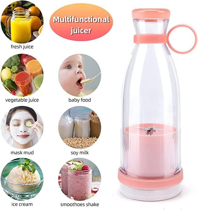 MIXEN Portable Blender 350ML | Fresh Juice Smoothie Maker, Mini Juicer Bottle, Personal Mixer & Grinder for Shakes, Baby Food, Travel, Office & Workout
