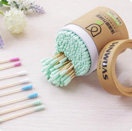 Cotton Swabs (200 Pcs) | Soft Cotton Buds with Wooden Sticks for Ear Cleaning, Makeup, Baby Care & First Aid