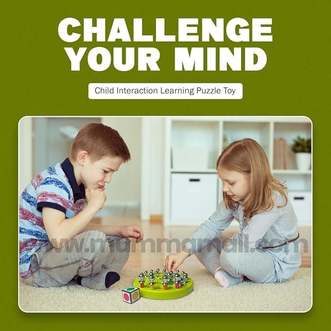 Memory Match Chess Game Set | Wooden Educational Puzzle Board Game for Kids & Family Fun