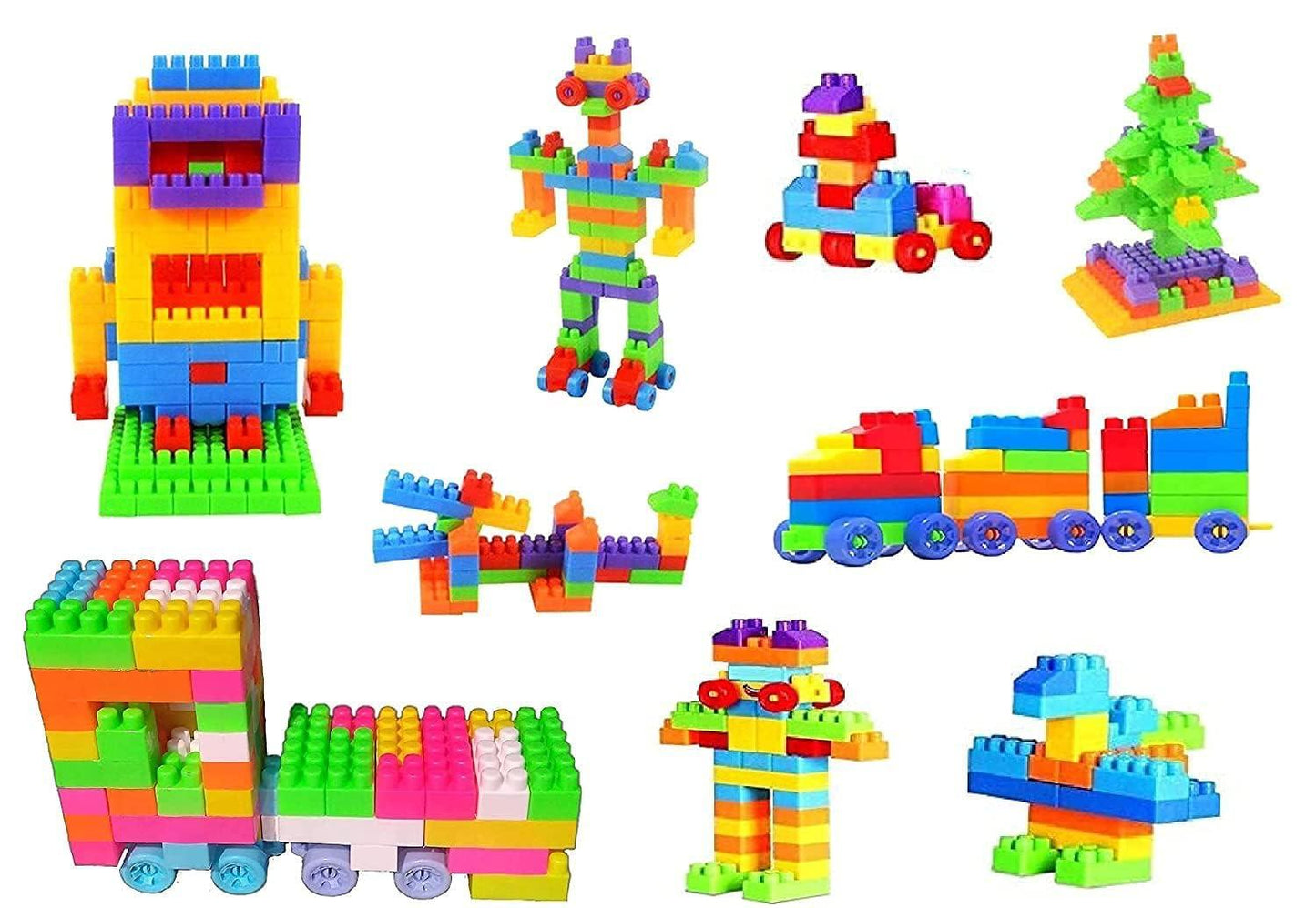 120+ PCS Building Block Set for Kids | Creative Construction Toy Game for Learning, STEM Education & Fun Play