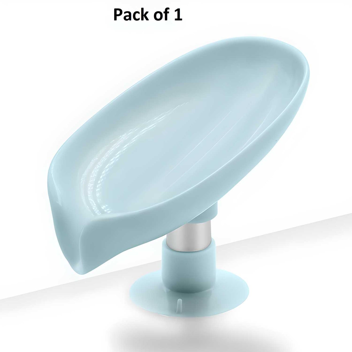 Soap Holder-Leaf Shape Self Draining Soap Holder With Suction Cup (Pack of 1)