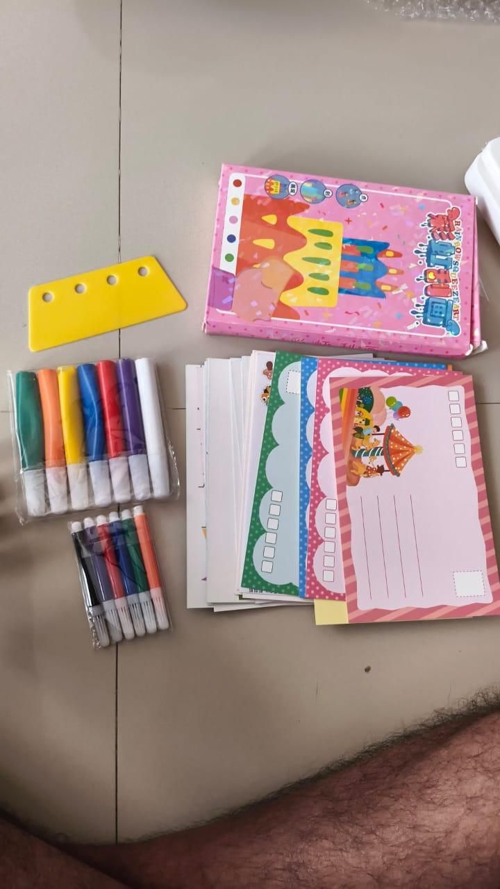 DIY Rainbow Scratch Dot Art Painting Kit for Kids – Creative Fun with Colors