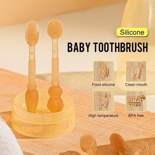 Soft Silicone Baby Toothbrush | Gentle Bristle Oral Care Brush for Infants & Toddlers