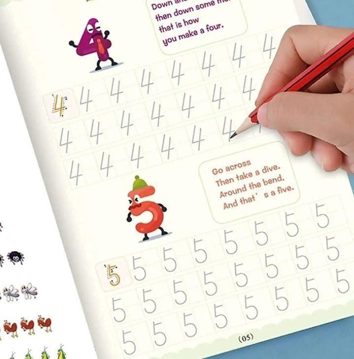 Magic Practice Copybook for Kids | Reusable Writing Book with Evaporative Ink Pen for Handwriting, Drawing & Learning