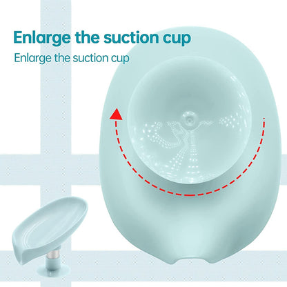 Soap Holder-Leaf Shape Self Draining Soap Holder With Suction Cup (Pack of 1)