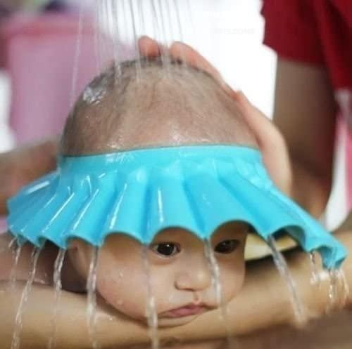 Baby Adjustable Shower Cap (Pack of 2) | Safe Bathing Hat for Toddlers & Infants, Shampoo & Eye Protection Wash Cap