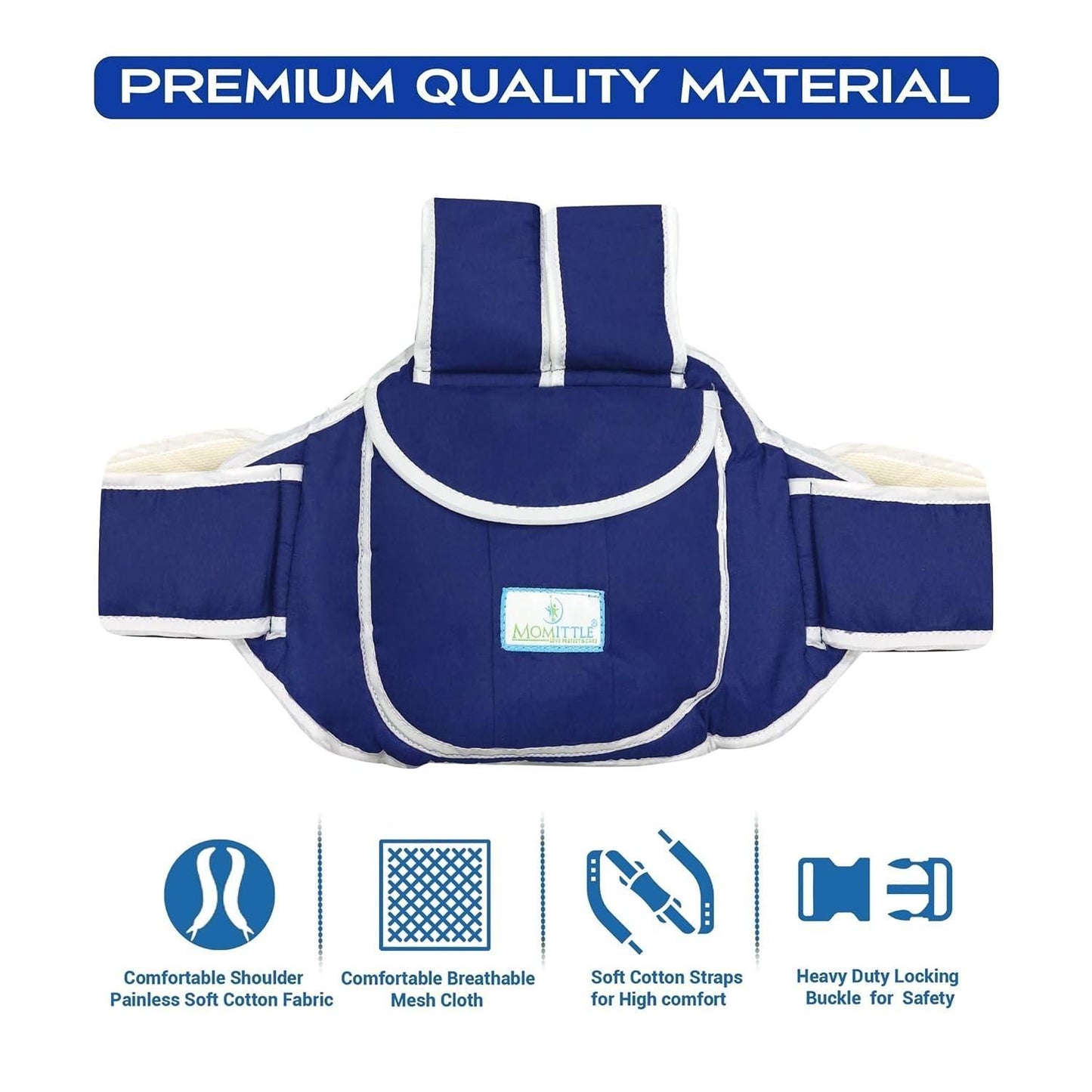 Baby Safety Belt for 2 Wheeler | Adjustable Harness Seat Belt for Scooters & Bikes