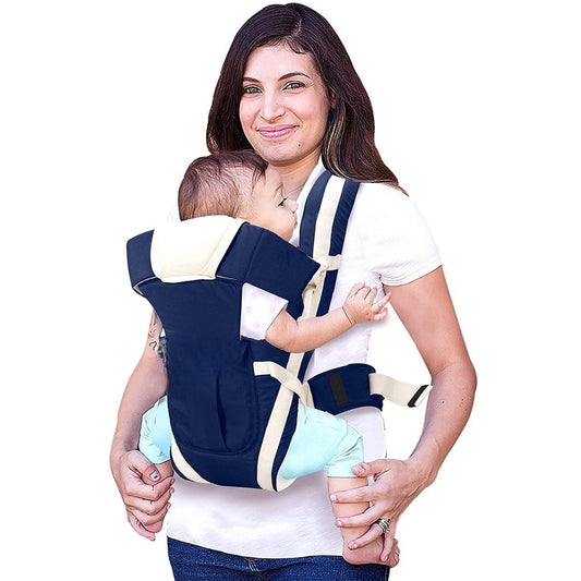 Baby Carrier Bag/Adjustable Hands Free 4 in 1 Baby/Baby safety Belt/Child Safety Strip/Baby Sling Carrier Bag/Baby Back Carrier Bag (Black) Front Carry Facing