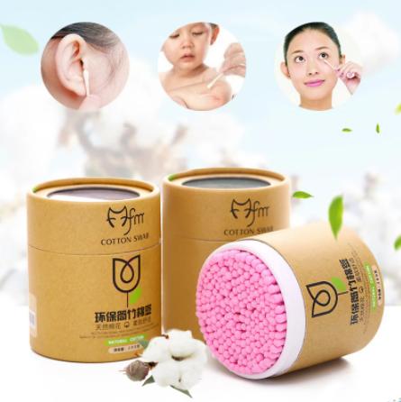 Cotton Swabs (200 Pcs) | Soft Cotton Buds with Wooden Sticks for Ear Cleaning, Makeup, Baby Care & First Aid