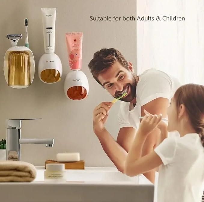 Automatic Toothpaste Dispenser | Hands-Free, Wall-Mounted & Mess-Free Toothpaste Squeezer for Kids & Family