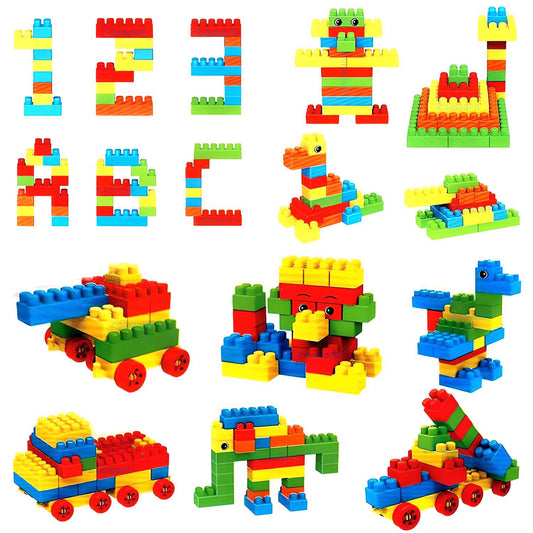 120+ PCS Building Block Set for Kids | Creative Construction Toy Game for Learning, STEM Education & Fun Play