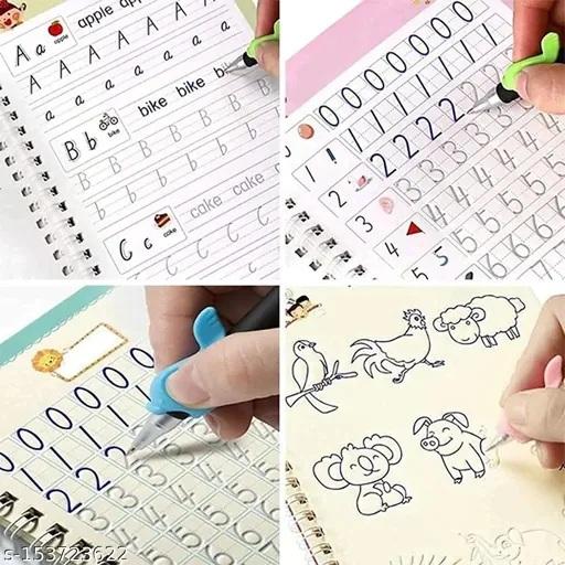 Magic Practice Copybook for Kids | Reusable Writing Book with Evaporative Ink Pen for Handwriting, Drawing & Learning