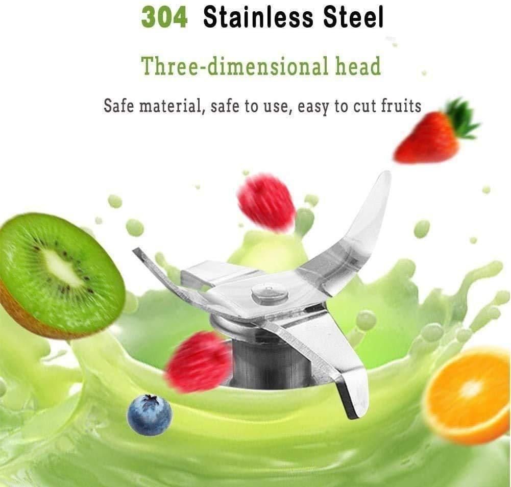 Portable Electric USB Juicer Blender (380ml) | 6 Blade Rechargeable Smoothie & Shake Maker