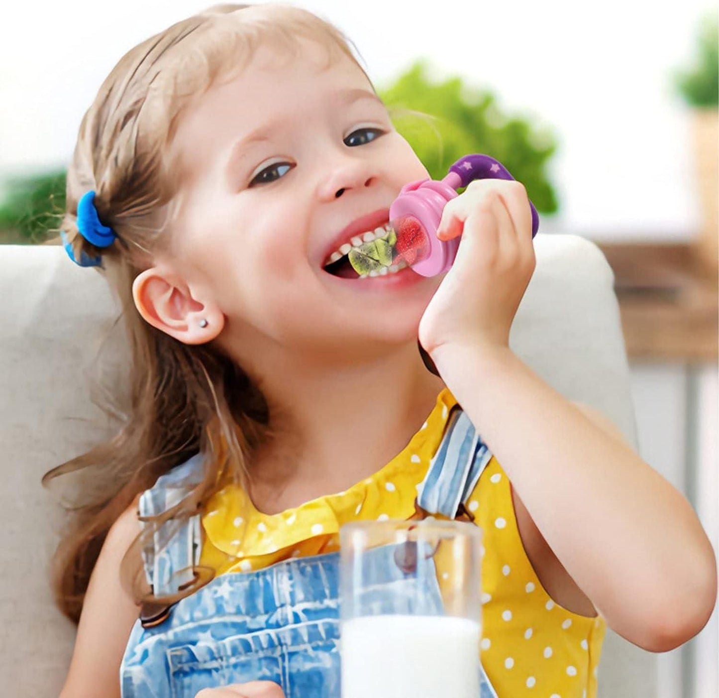 BPA-Free Silicone Fruit Pacifier for Babies (Pack of 2) | Fresh Food Feeder & Teething Soother
