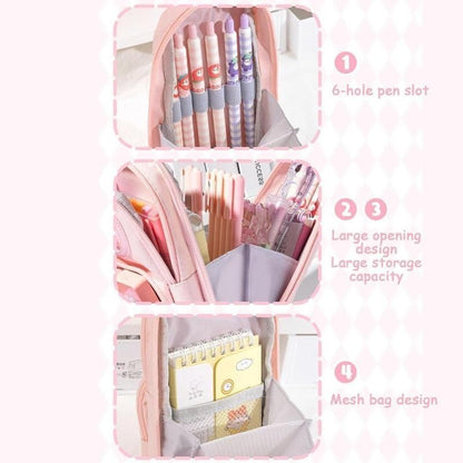 Backpack Pencil Pouch – Spacious, Durable & Portable Stationery Organizer for School & Travel
