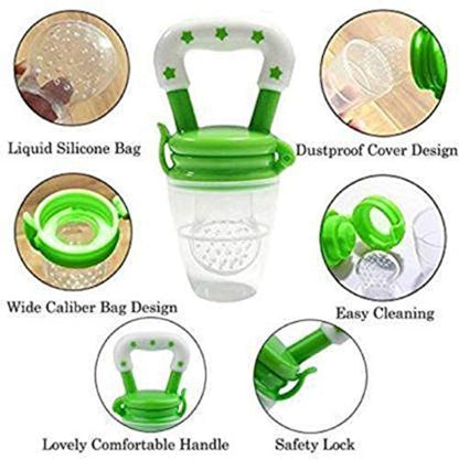 BPA-Free Silicone Fruit Pacifier for Babies (Pack of 2) | Fresh Food Feeder & Teething Soother